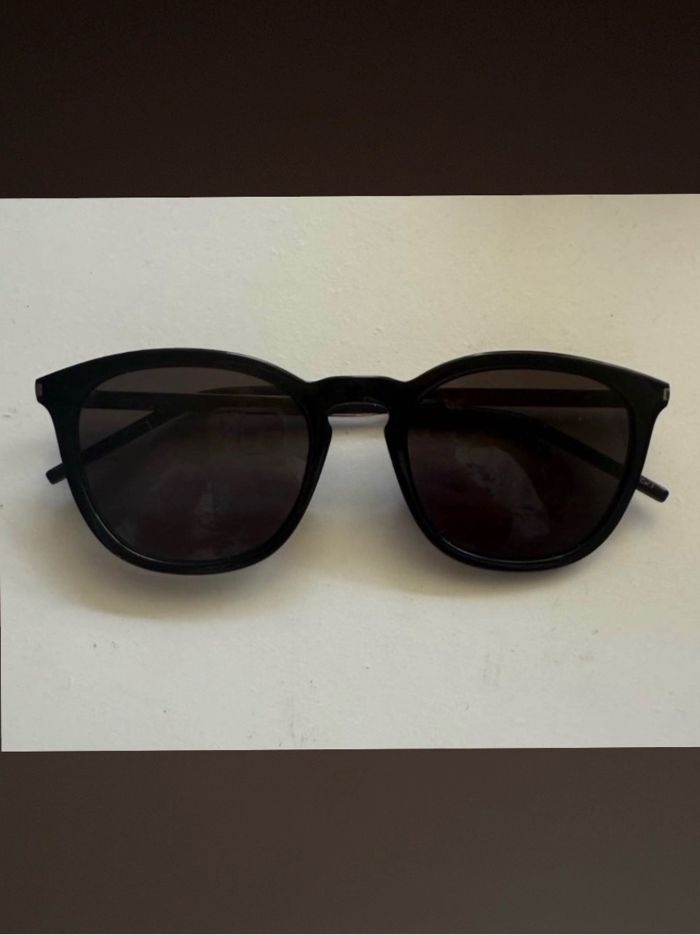 Yves Saint Laurent Black Round Sunglasses